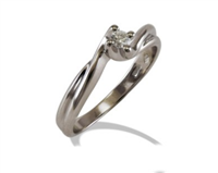 Anillo Gemoro Mujer Solitari in Oro blanco Diamante SS697BIA19